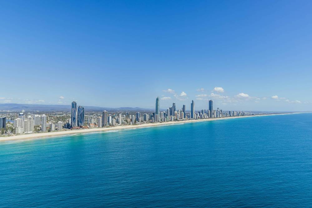 Gold Coast skyline near Viscount on the Beach