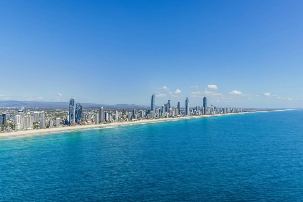 Gold Coast skyline near Viscount on the Beach